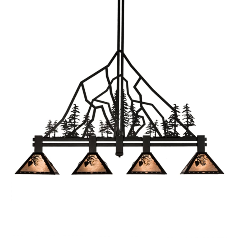 Meyda Tiffany 4 Light 60" Wide Linear Pendant