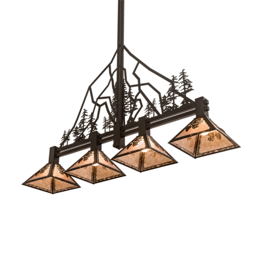 Meyda Tiffany 4 Light 60" Wide Linear Pendant