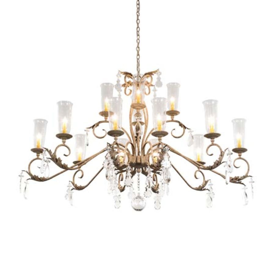 Meyda Tiffany Long Windsor 14 Light 38" Wide Crystal Chandelier