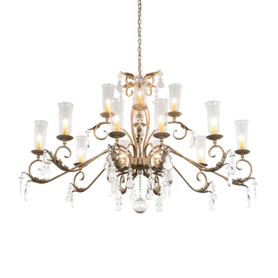 Meyda Tiffany Long Windsor 14 Light 38" Wide Crystal Chandelier