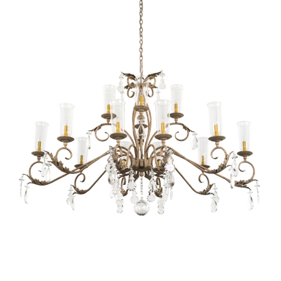 Meyda Tiffany Long Windsor 14 Light 38" Wide Crystal Chandelier