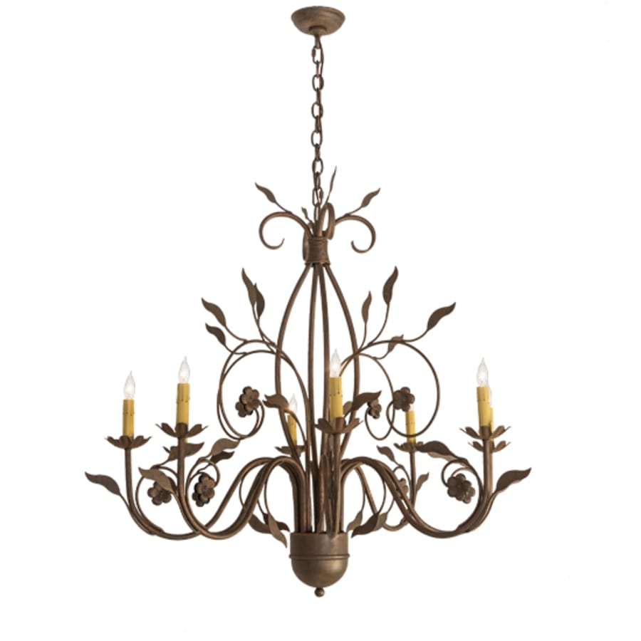 Meyda Tiffany Bordeaux 8 Light 36" Wide Taper Candle Style Chandelier