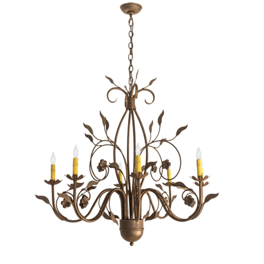 Meyda Tiffany Bordeaux 8 Light 36" Wide Taper Candle Style Chandelier