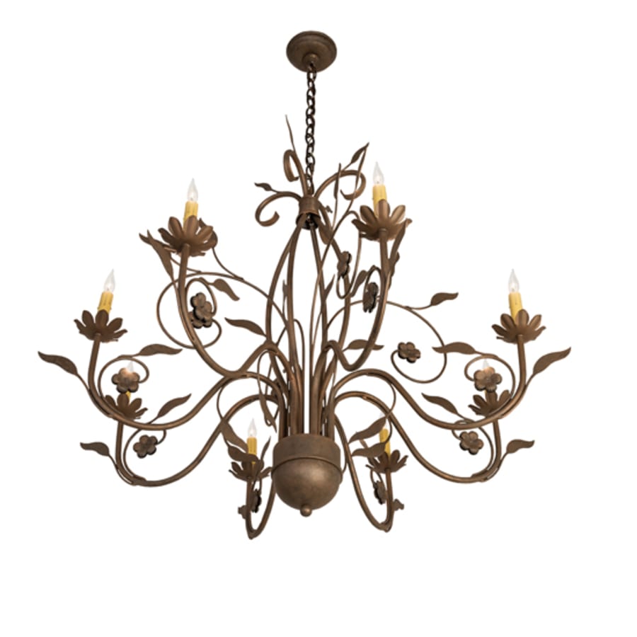 Meyda Tiffany Bordeaux 8 Light 36" Wide Taper Candle Style Chandelier