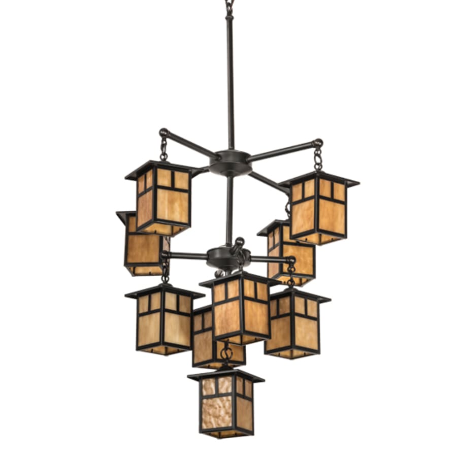 Meyda Tiffany Hyde Park T Mission 9 Light 34" Wide Chandelier