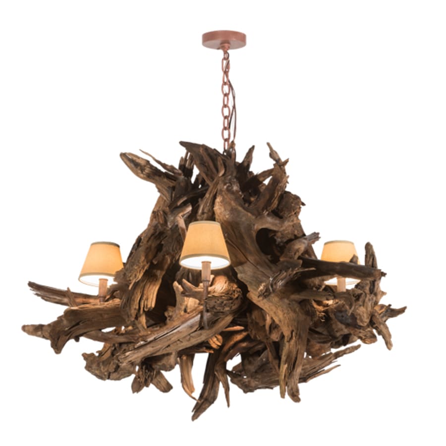 Meyda Tiffany Driftwood 5 Light 40" Wide Chandelier