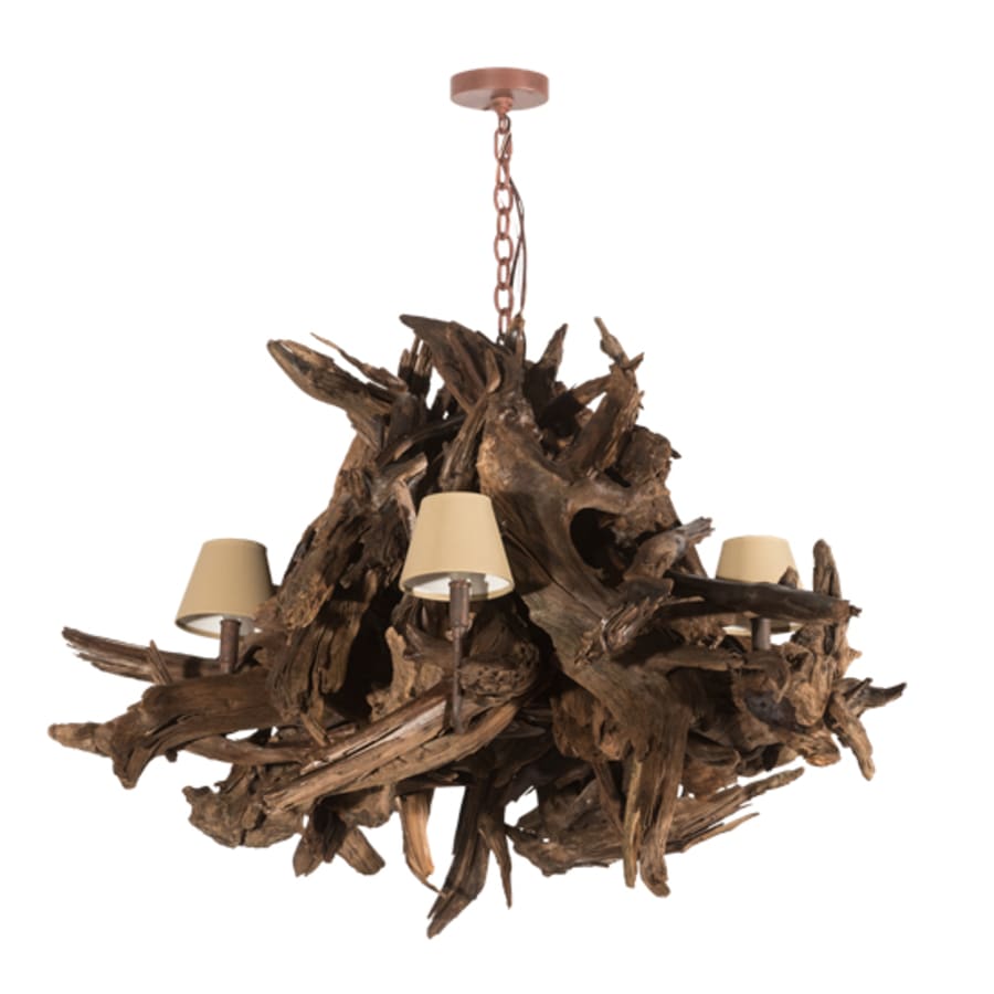 Meyda Tiffany Driftwood 5 Light 40" Wide Chandelier