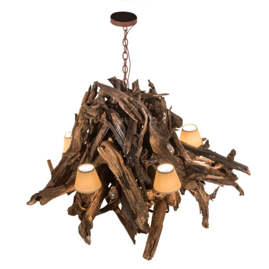 Meyda Tiffany Driftwood 5 Light 40" Wide Chandelier
