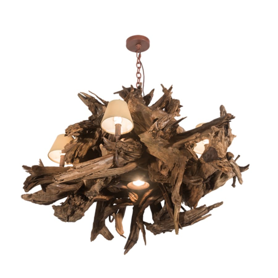 Meyda Tiffany Driftwood 5 Light 40" Wide Chandelier