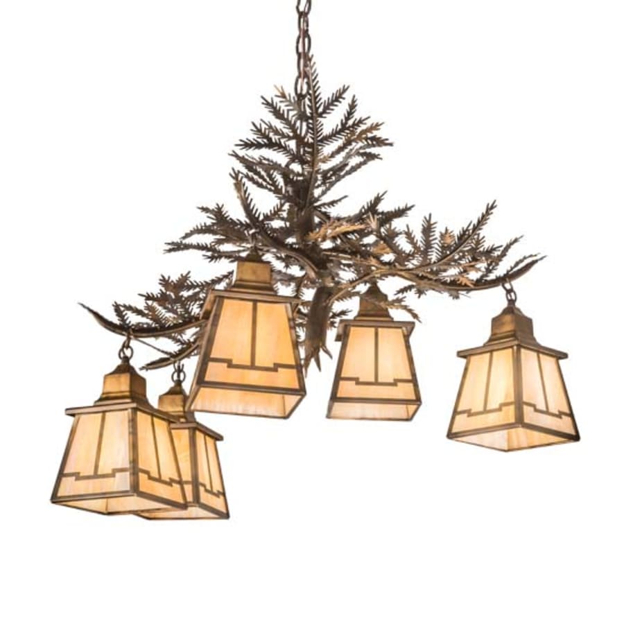 Meyda Tiffany Pine Branch 5 Light 30" Wide Chandelier