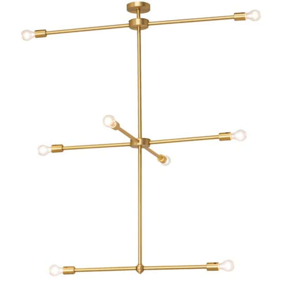 Meyda Tiffany Long Pronograde Jack 8 Light 37" Wide Sputnik Chandelier