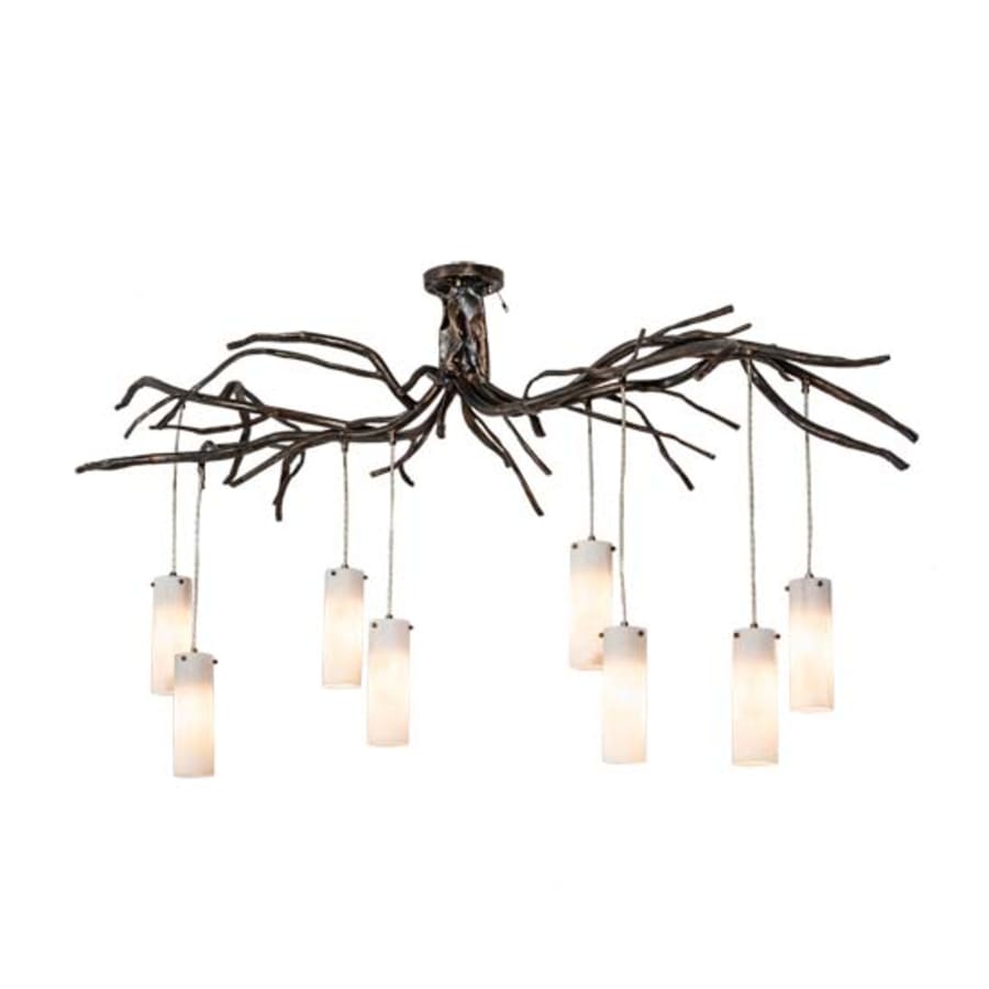 Meyda Tiffany Long Winter Solstice 8 Light 70" Wide Linear Chandelier