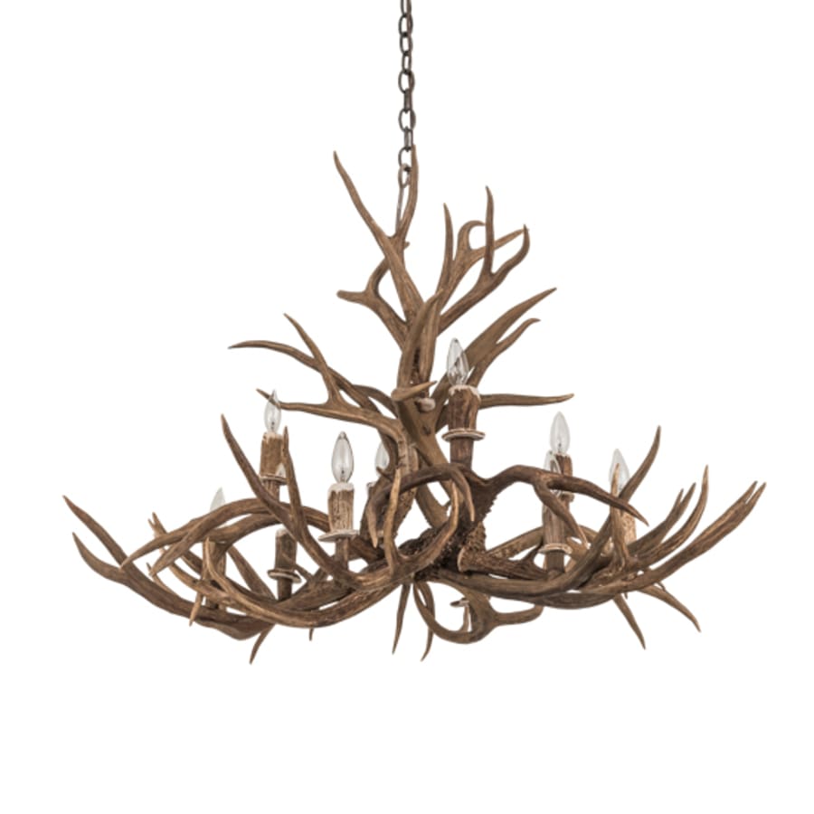 Meyda Tiffany Antlers 10 Light 42" Wide Antler Candle Style Chandelier