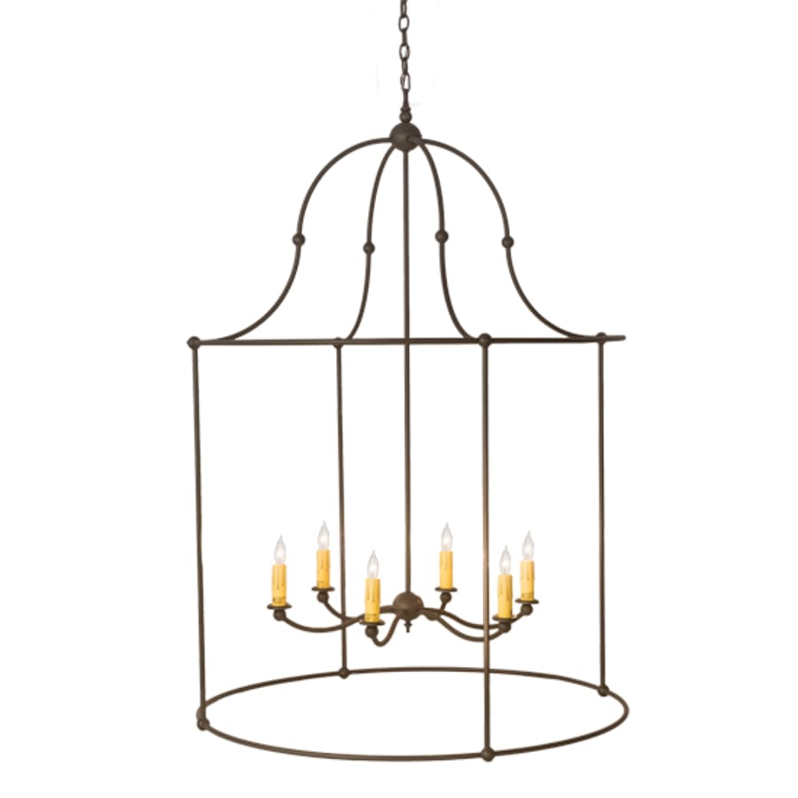 Meyda Tiffany 6 Light 42" Wide Taper Candle Pendant