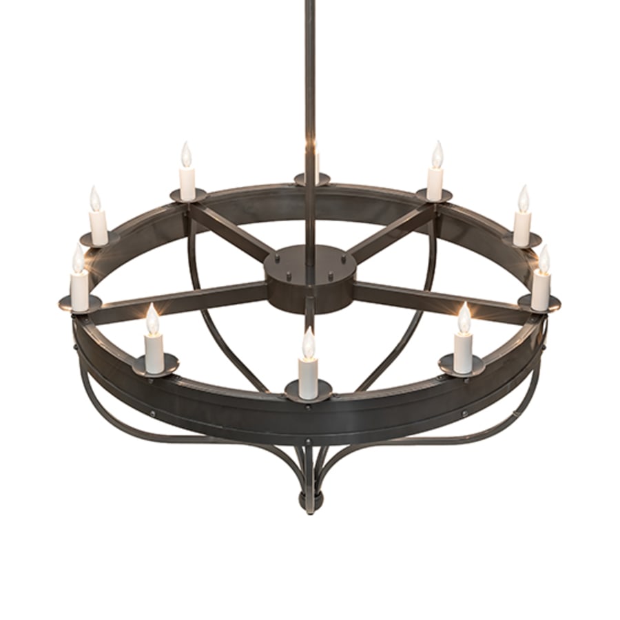 Meyda Tiffany Parnella 10 Light 54" Wide Taper Candle Style Chandelier
