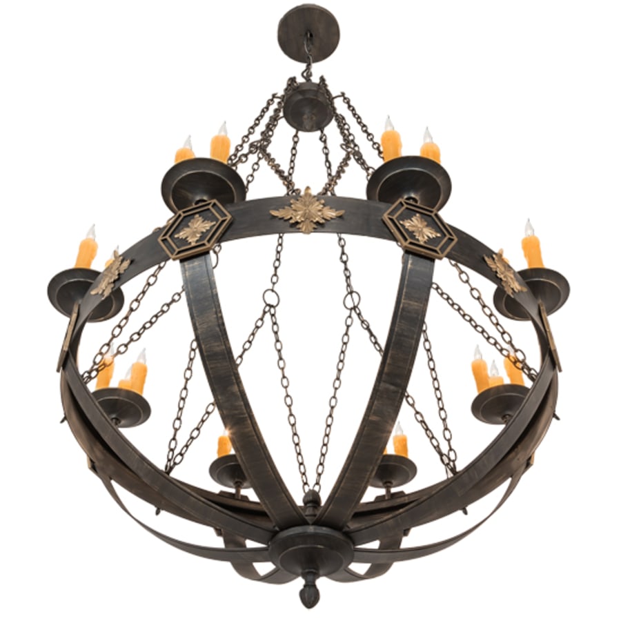 Meyda Tiffany Neapolis 24 Light 60" Wide Taper Candle Style Chandelier