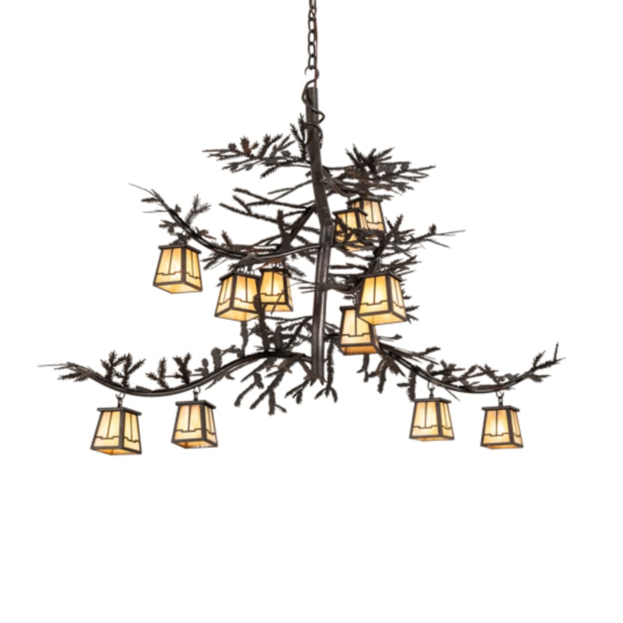 Meyda Tiffany Long Pine Branch 12 Light 37" Wide Chandelier