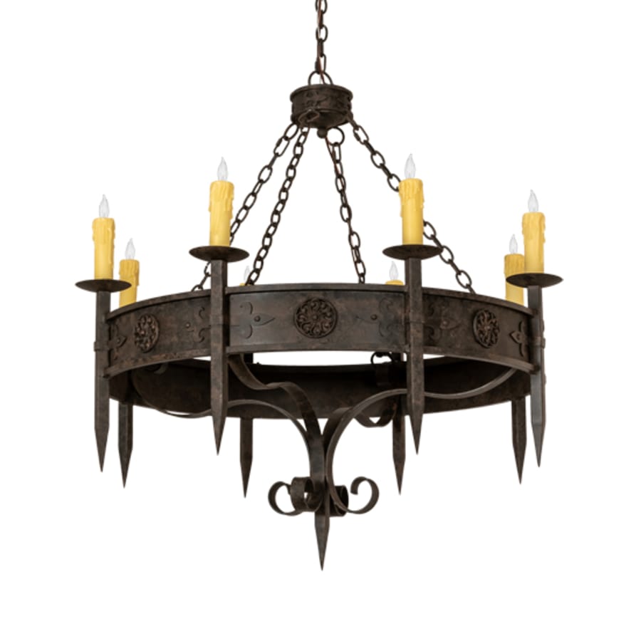 Meyda Tiffany Calandra 8 Light 42" Wide Taper Candle Style Chandelier