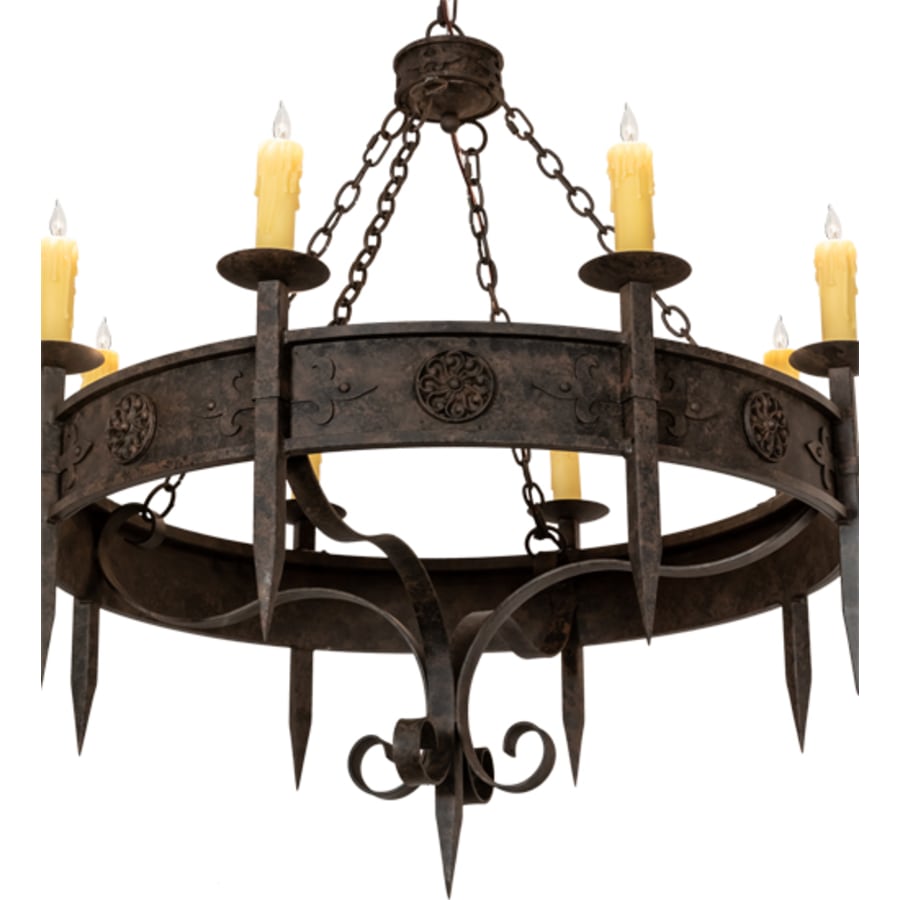 Meyda Tiffany Calandra 8 Light 42" Wide Taper Candle Style Chandelier