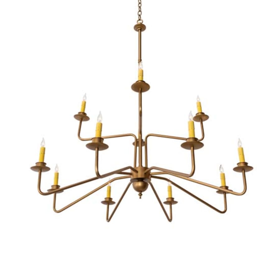 Meyda Tiffany Yanis 12 Light 42" Wide Taper Candle Style Chandelier