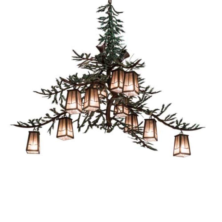 Meyda Tiffany Long Pine Branch 12 Light 40" Wide Chandelier