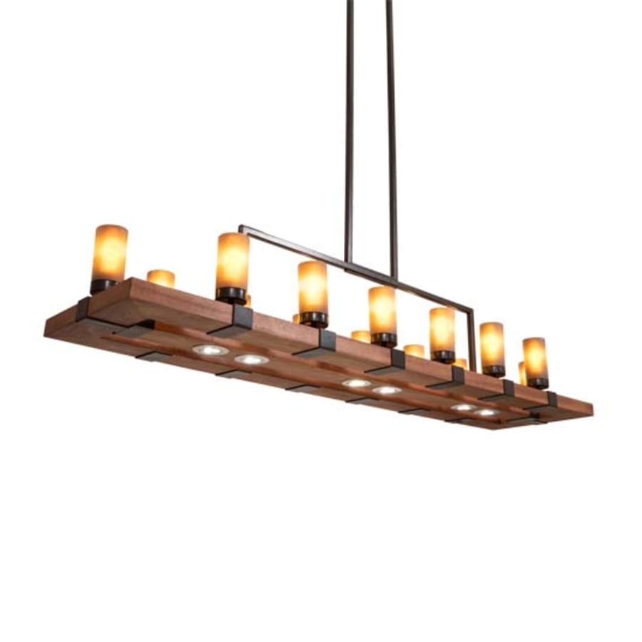 Meyda Tiffany Long Grand Terrace 14 Light 72" Wide Linear Chandelier
