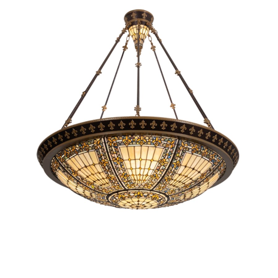 Meyda Tiffany Fleur-de-lis 8 Light 45" Wide Pendant