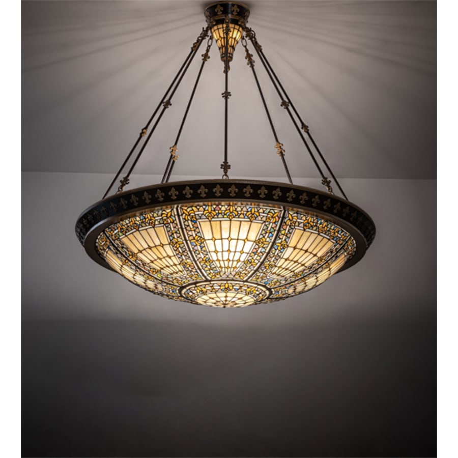 Meyda Tiffany Fleur-de-lis 8 Light 45" Wide Pendant