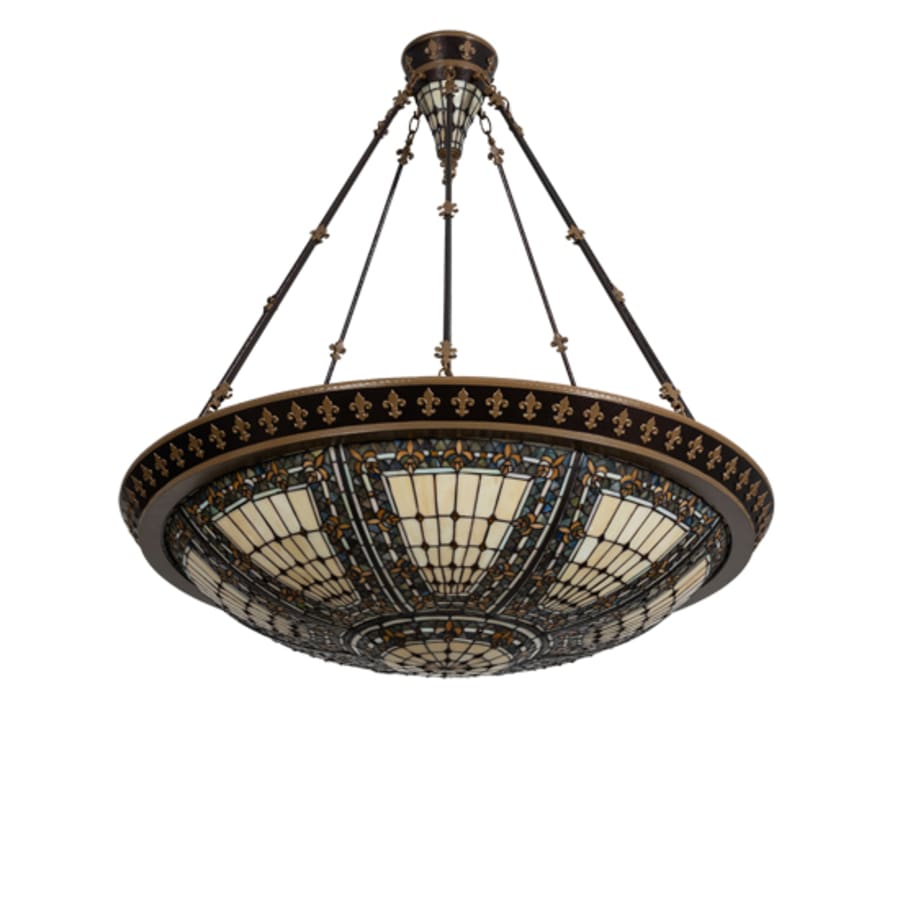 Meyda Tiffany Fleur-de-lis 8 Light 45" Wide Pendant