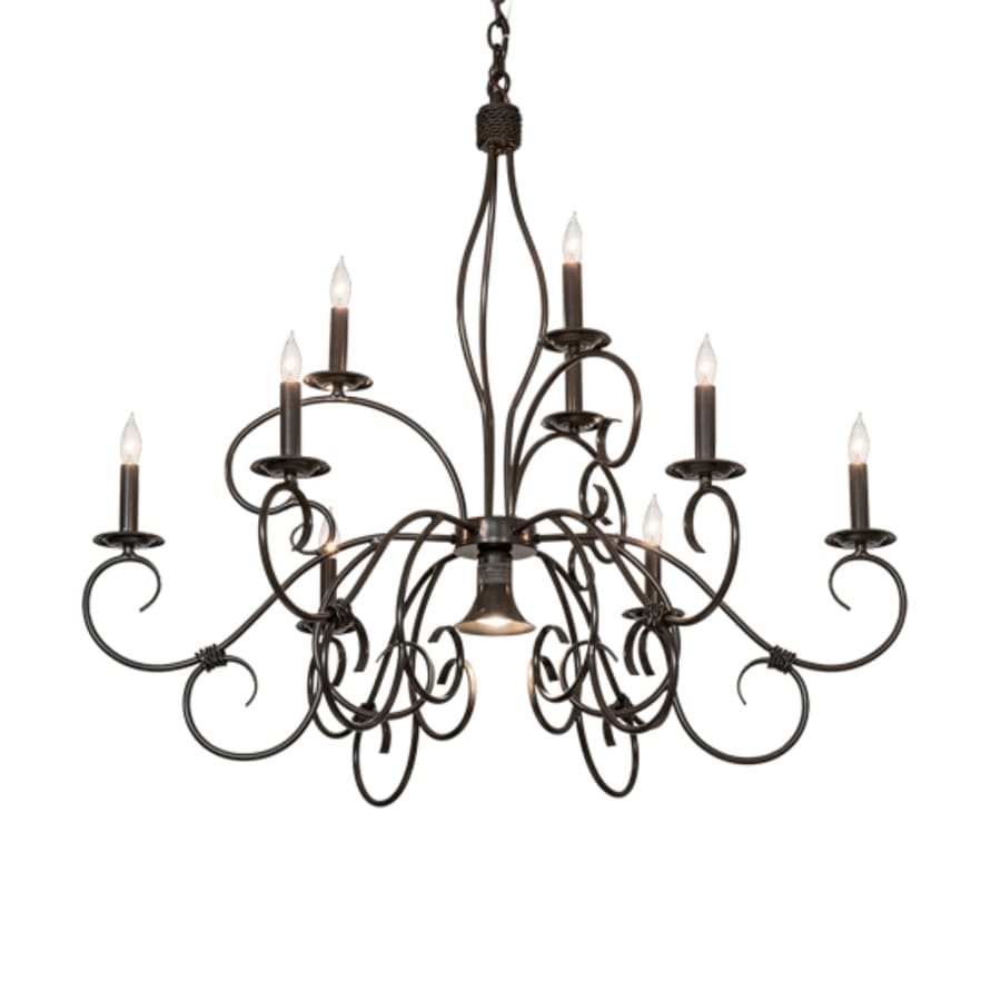 Meyda Tiffany Grace 9 Light 40" Wide Taper Candle Style Chandelier