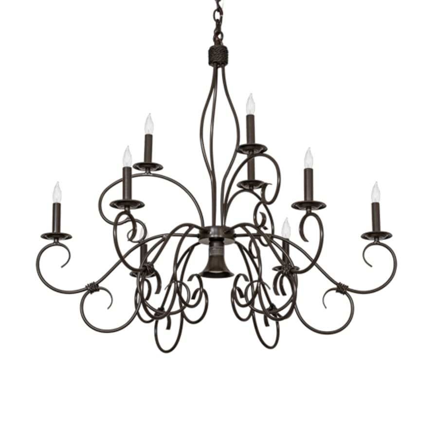 Meyda Tiffany Grace 9 Light 40" Wide Taper Candle Style Chandelier