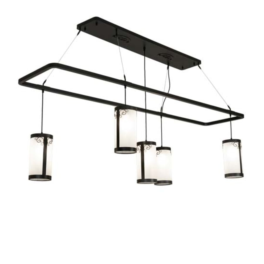 Meyda Tiffany Long Putrelo 5 Light 78" Wide Linear Chandelier
