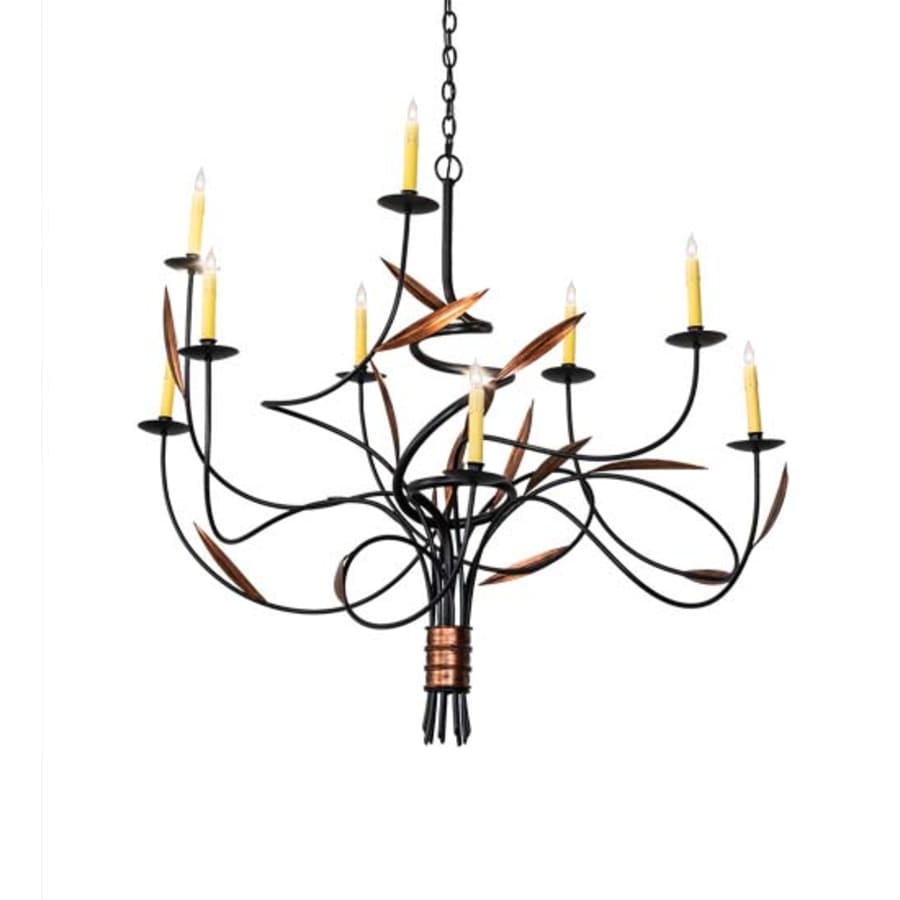 Meyda Tiffany Layla 9 Light 42" Wide Taper Candle Style Chandelier