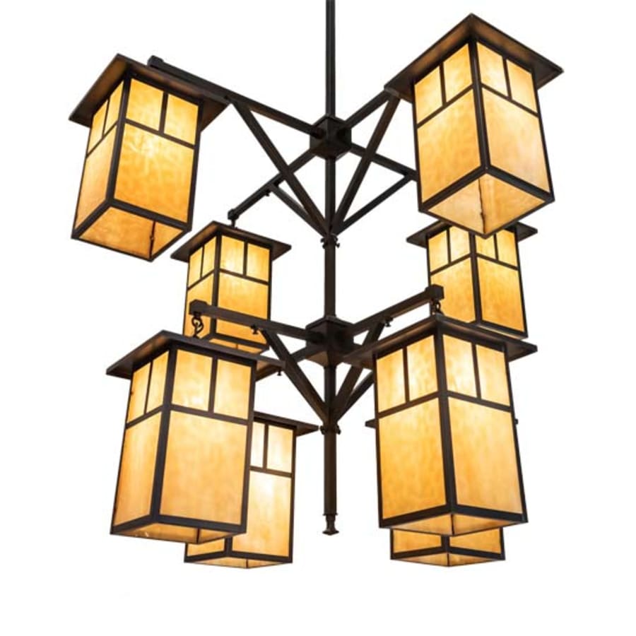 Meyda Tiffany Hyde Park T Mission 8 Light 48" Wide Chandelier