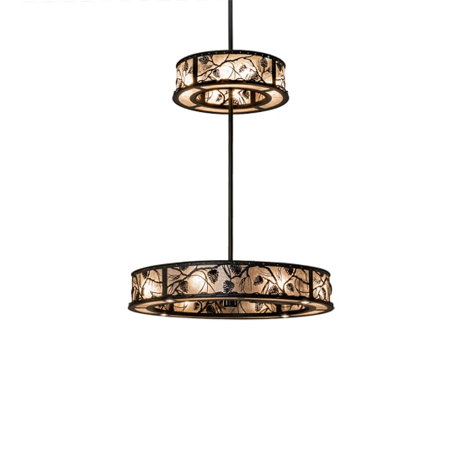 Meyda Tiffany Whispering Pines 16 Light 56" Wide Ring Chandelier