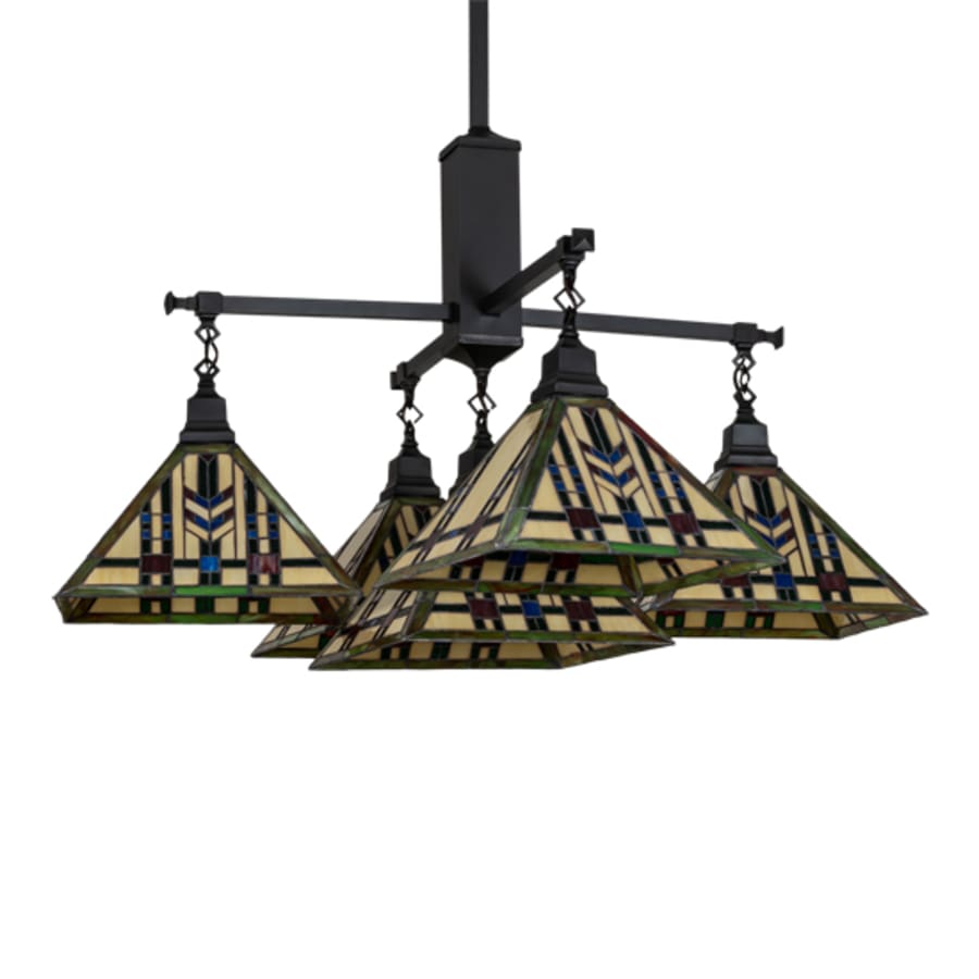 Meyda Tiffany Square Prairie Wheat 5 Light 54" Wide Chandelier