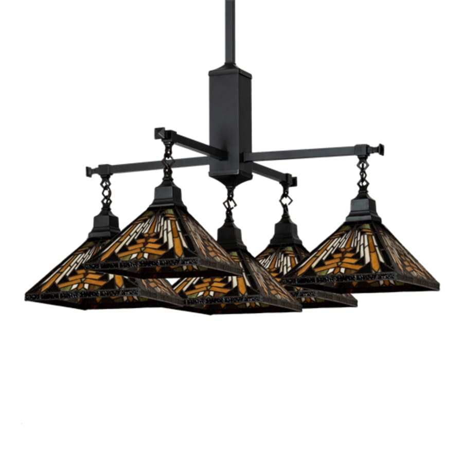 Meyda Tiffany Square Nuevo Mission 5 Light 51" Wide Chandelier