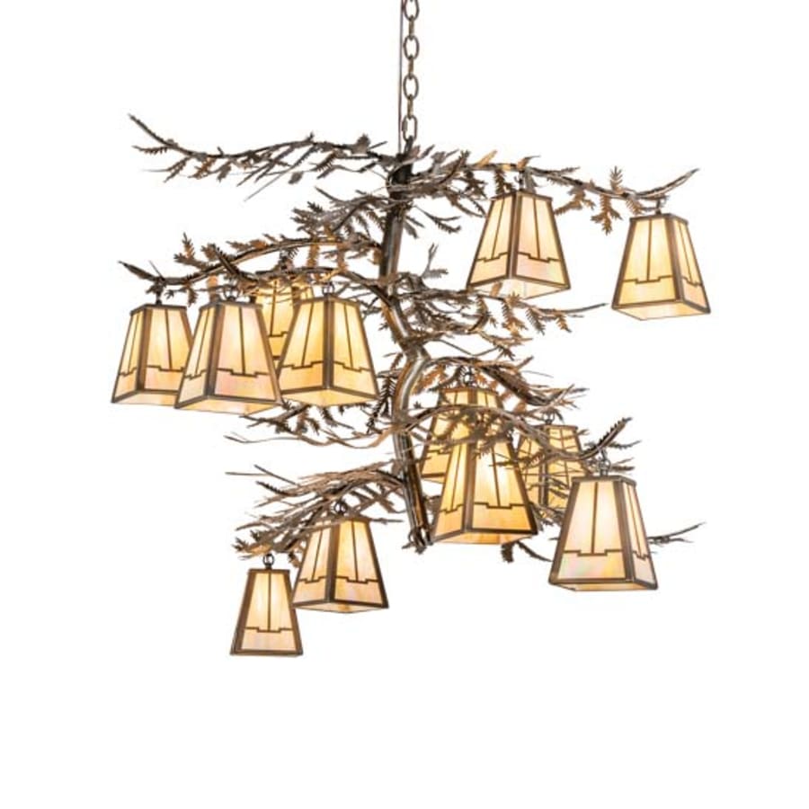 Meyda Tiffany Long Pine Branch 12 Light 40" Wide Chandelier