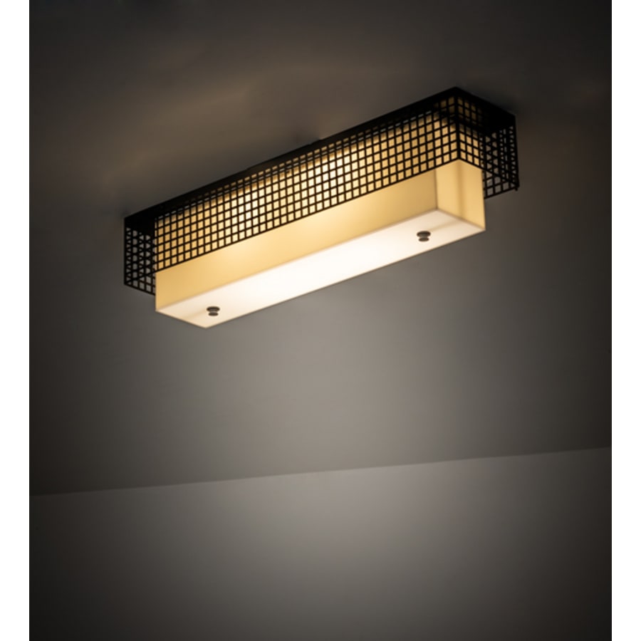 Meyda Tiffany Yardhouse 2 Light 24" Wide Flush Mount Ceiling Fixture