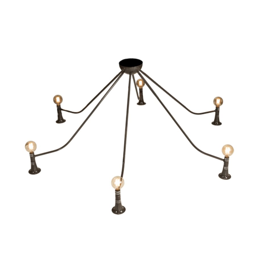 Meyda Tiffany Alva 6 Light 76" Wide Abstract Chandelier