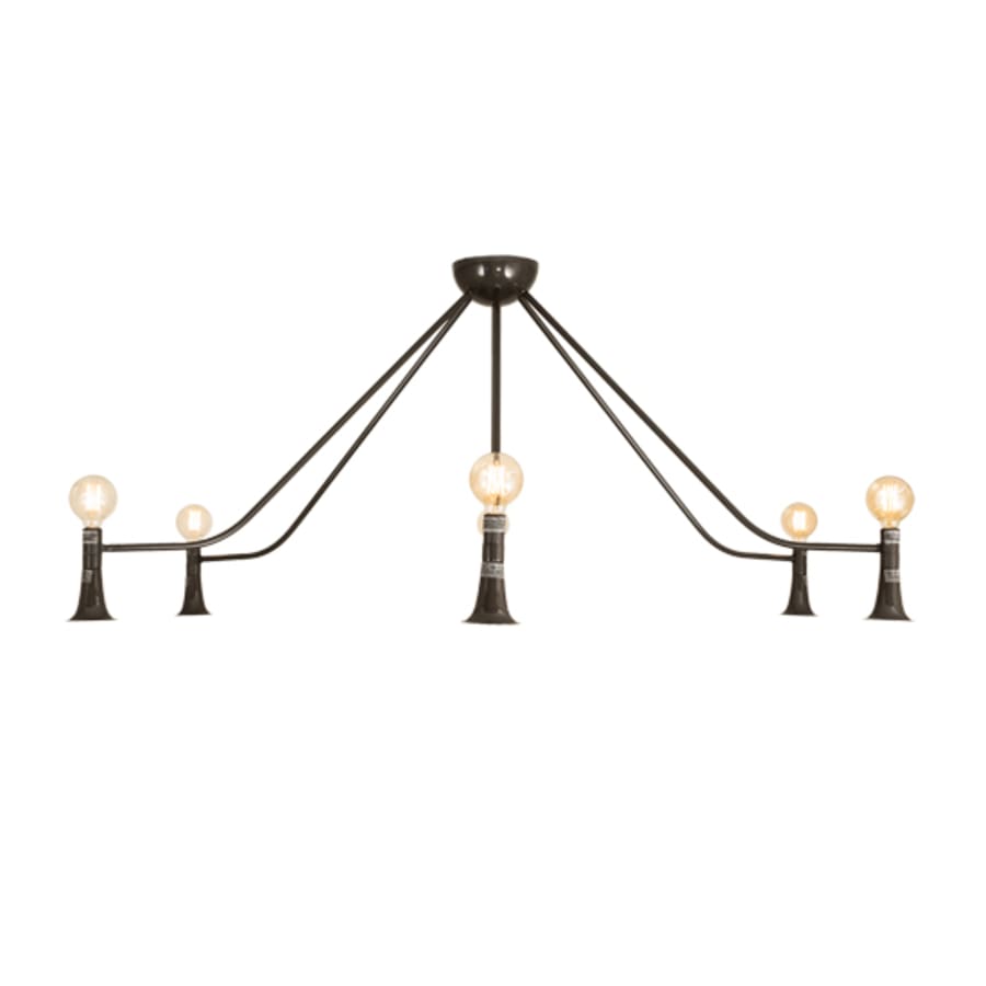 Meyda Tiffany Alva 6 Light 76" Wide Abstract Chandelier