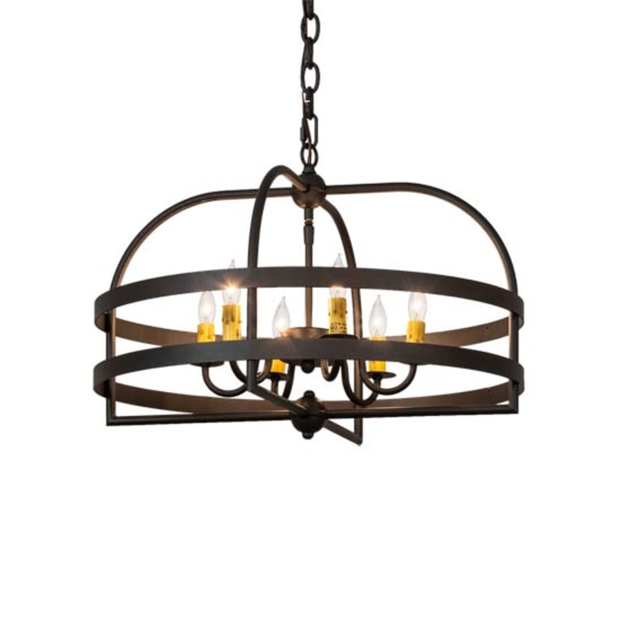 Meyda Tiffany Aldari 6 Light 23" Wide Taper Candle Style Chandelier