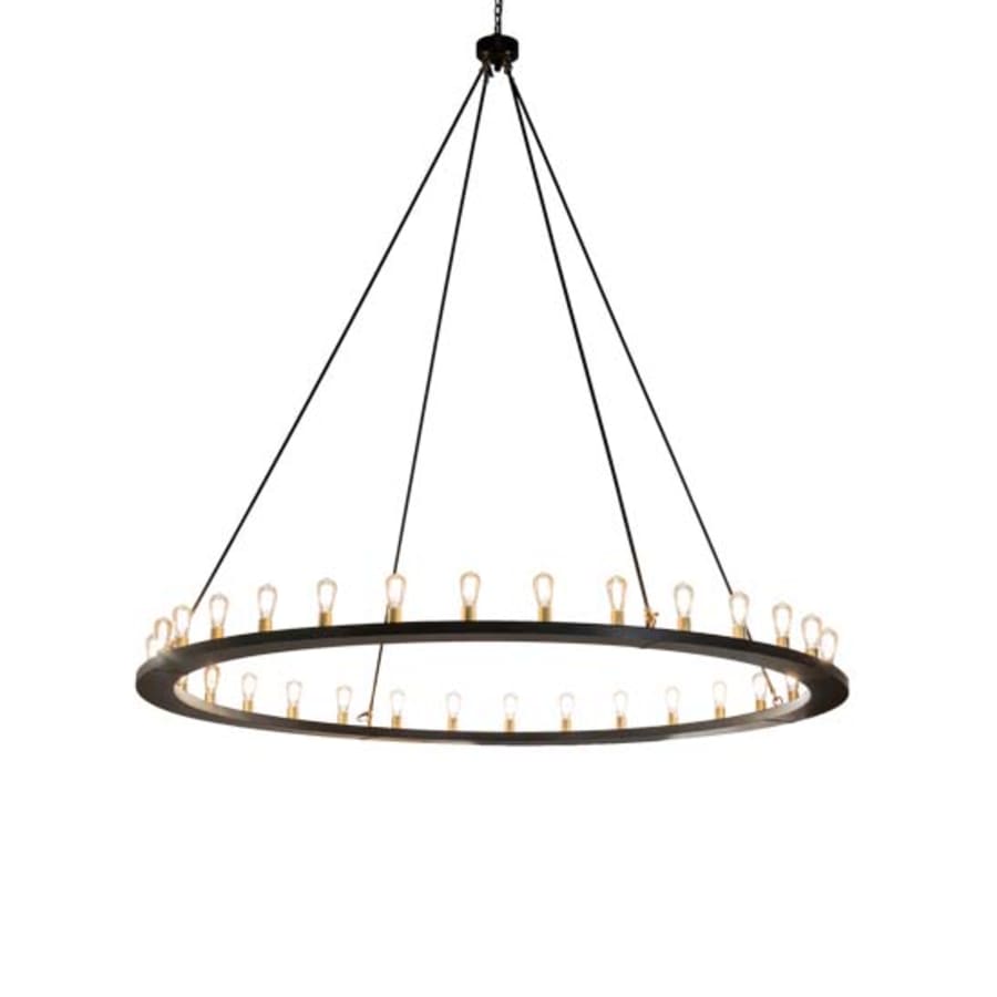 Meyda Tiffany Loxley 32 Light 94" Wide Ring Chandelier