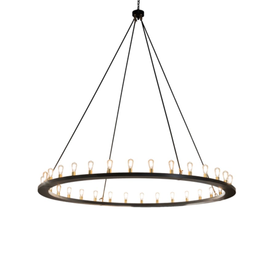 Meyda Tiffany Loxley 32 Light 94" Wide Ring Chandelier