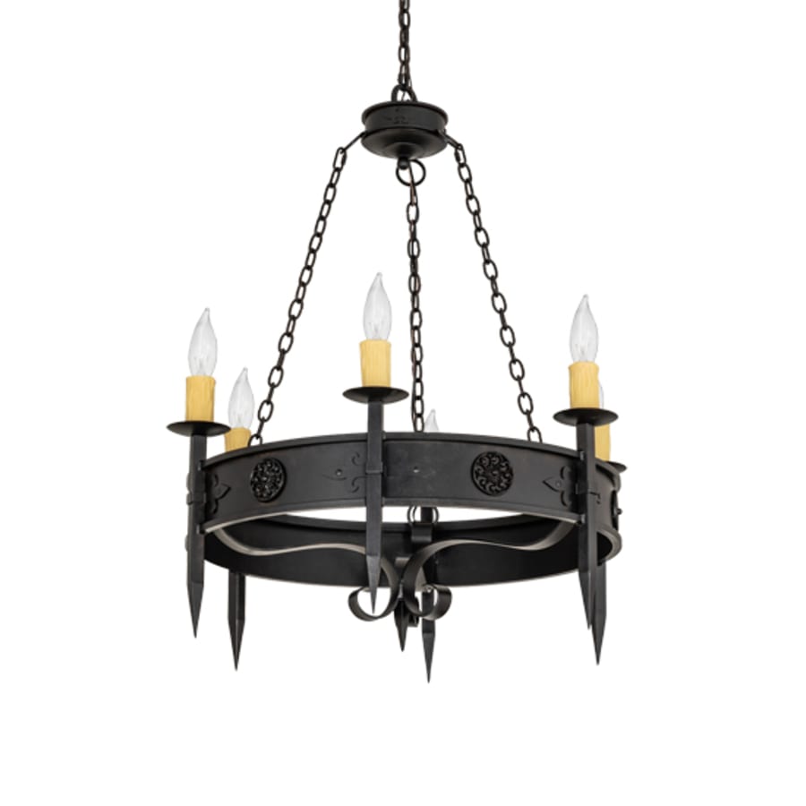 Meyda Tiffany Calandra 6 Light 36" Wide Taper Candle Style Chandelier
