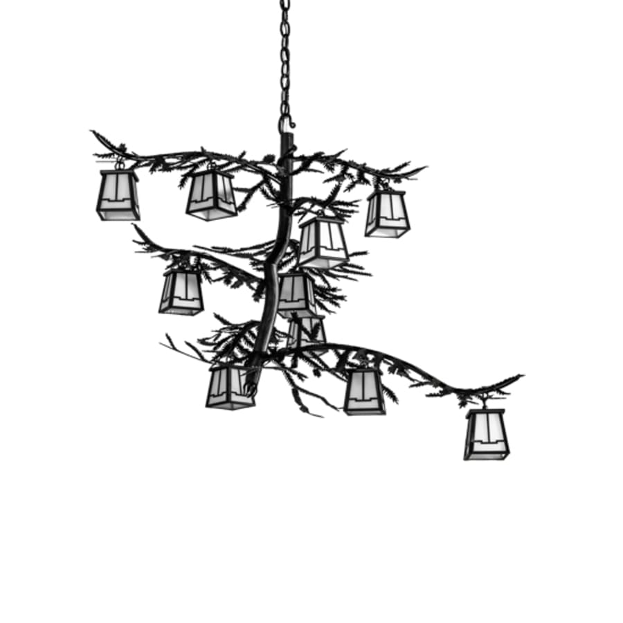 Meyda Tiffany Pine Branch 10 Light 39" Wide Chandelier