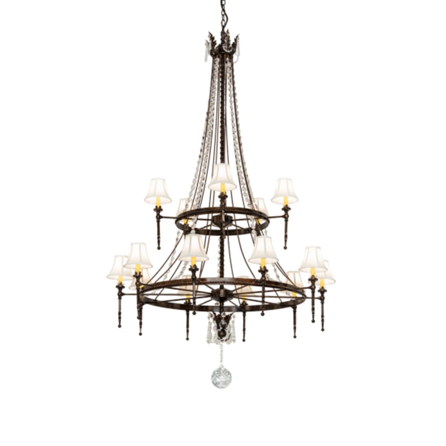 Meyda Tiffany Amaury 15 Light 48" Wide Crystal Ring Chandelier