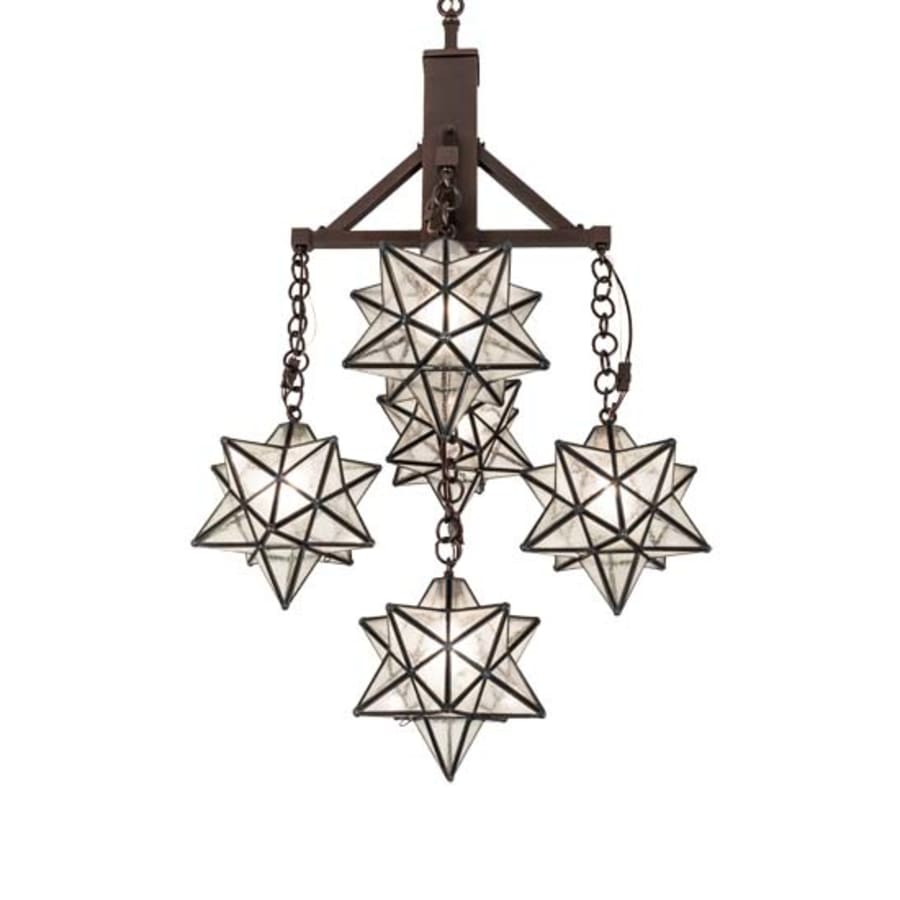 Meyda Tiffany Moravian Star 5 Light 26" Wide Chandelier