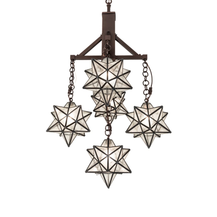 Meyda Tiffany Moravian Star 5 Light 26" Wide Chandelier