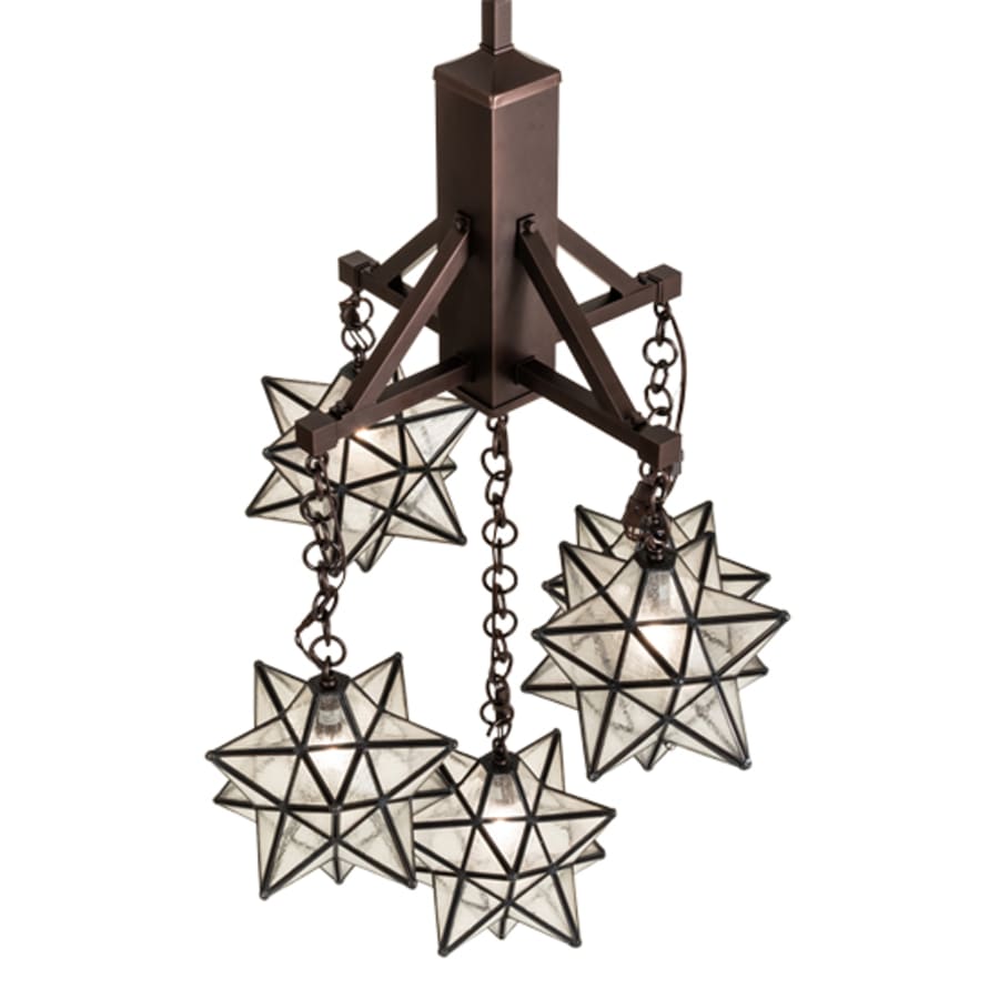 Meyda Tiffany Moravian Star 5 Light 26" Wide Chandelier